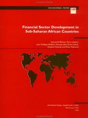 Cover of: Financial sector development in Sub-Saharan African countries by Hassanali Mehran ... [et al.].