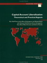 Cover of: Capital Account Liberalization: Theoretical and Practical Aspects (Occasional Paper (International Monetary Fund), No. 172.)