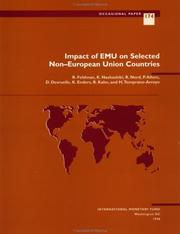 Cover of: Impact of Emu on Selected Non-European Union Countries (Occasional Paper (International Monetary Fund), No. 174.)