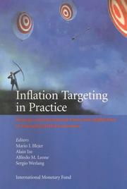 Cover of: Inflation Targeting in Practice: Strategic and Operational Issues and Application to Emerging Market Economies