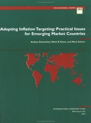 Cover of: Adopting Inflation Targeting: Practical Issues for Emerging Market Countries (Occasional Paper (International Monetary Fund), No. 202.)