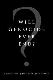 Cover of: Will Genocide Ever End? by Aegis (Organization)
