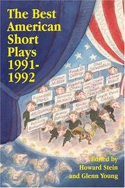 Cover of: The Best American Short Plays 1991-1992 (Best American Short Plays) | Glenn Young
