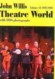Cover of: Theatre World 1991-1992, Vol. 48 (Theatre World)