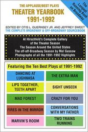 Cover of: Theater Yearbook 1991-1992: The Applause Best Plays