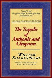Cover of: The Tragedie of Anthonie and Cleopatra by William Shakespeare