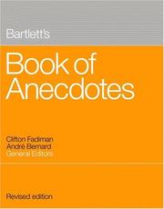 Cover of: Bartlett's book of anecdotes