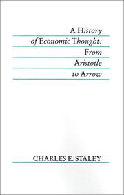 Cover of: A history of economic thought: from Aristotle to Arrow