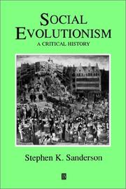 Cover of: Social Evolutionism: A Critical History (Studies in Social Discontinuity)