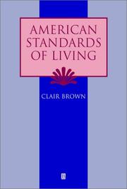 Cover of: American standards of living, 1918-1988