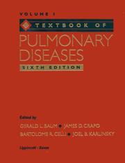 Cover of: Textbook of pulmonary diseases by edited by Gerald L. Baum ... [et al.].