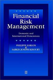 Financial risk management by Philippe Jorion