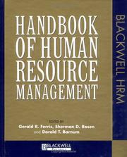 Cover of: Handbook of Human Resource Management (Blackwell Human Resource Management) by Darold T. Barnum, Sherman Rosen