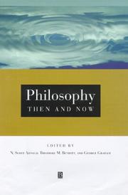 Cover of: Philosophy then and now