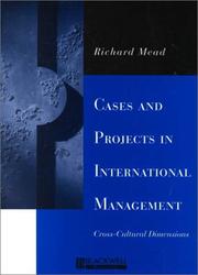Cover of: Cases and Projects in International Management by Richard Mead