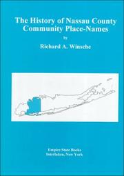 Cover of: History of Nassau County community place-names