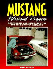 Cover of: Mustang Weekend Projects 1964-1967