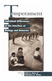 Cover of: Temperament: individual differences at the interface of biology and behavior