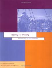 Teaching for thinking by Robert J. Sternberg