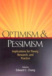 Cover of: Optimism & Pessimism: Implications for Theory, Research, and Practice