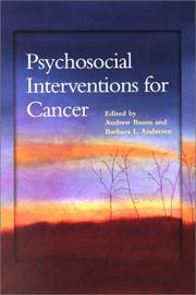 Cover of: Psychosocial Interventions for Cancer (Decade of Behavior)