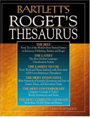 Cover of: Bartlett's Roget's thesaurus. by Little, Brown and Company