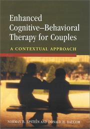 Cover of: Enhanced Cognitive-Behavioral Therapy for Couples by Norman B. Epstein, Donald H. Baucom