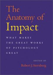 Cover of: The Anatomy of Impact by Robert J. Sternberg