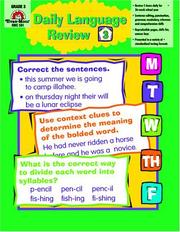 Cover of: Daily Language Review, Grade 3 by Laura B. Williams