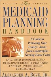 Cover of: The Medicaid planning handbook by Alexander A. Bove