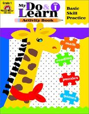 Cover of: My Do and Learn Book, Grade 1 (My Do and Learn Activity Book)