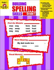 Cover of: Building Spelling Skills by Evan-Moor