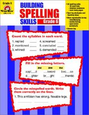 Cover of: Building Spelling Skills by Evan-Moor, Evan-Moor