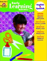 Cover of: Early Learning Activities (English & Spanish)