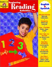 Cover of: Beginning Reading Activities