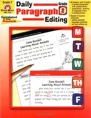 Cover of: Daily Paragraph Editing, Grade 2 by Kristen Kunkel
