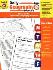 Cover of: Daily Geography Practice: Grade 6