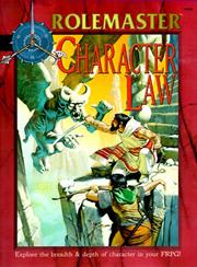 Cover of: Character Law (Rolemaster Companion)