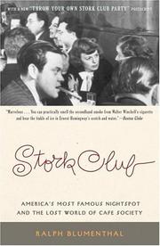 Cover of: Stork Club by Ralph Blumenthal