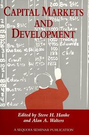 Cover of: Capital markets and development