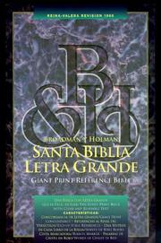 Cover of: Santa Biblia Letra Gigante Con Referencias/Giant Print Reference Bible by B&H Español Editorial Staff