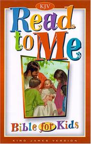 Cover of: Read to Me Bible for Kids by Broadman & Holman Publishers