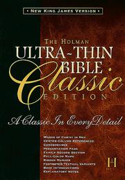 Cover of: UltraThin Classic Bible (NKJV)-British Tan (Holman UltraThin Classic Bibles)