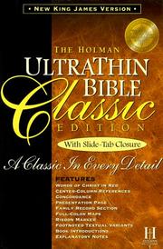 Cover of: UltraThin Classic Bible (NKJV)-Black Slide Tab (Holman UltraThin Classic Bibles)