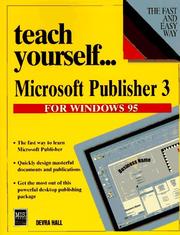 Cover of: Microsoft Publisher 3 for Windows 95 by Devra Hall