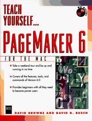 Cover of: PageMaker 6 for the Macintosh