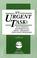 Cover of: An Urgent Task