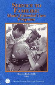 Cover of: Service to families: model extended care programs