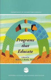 Cover of: Programs that educate