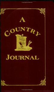 Cover of: A Country Journal